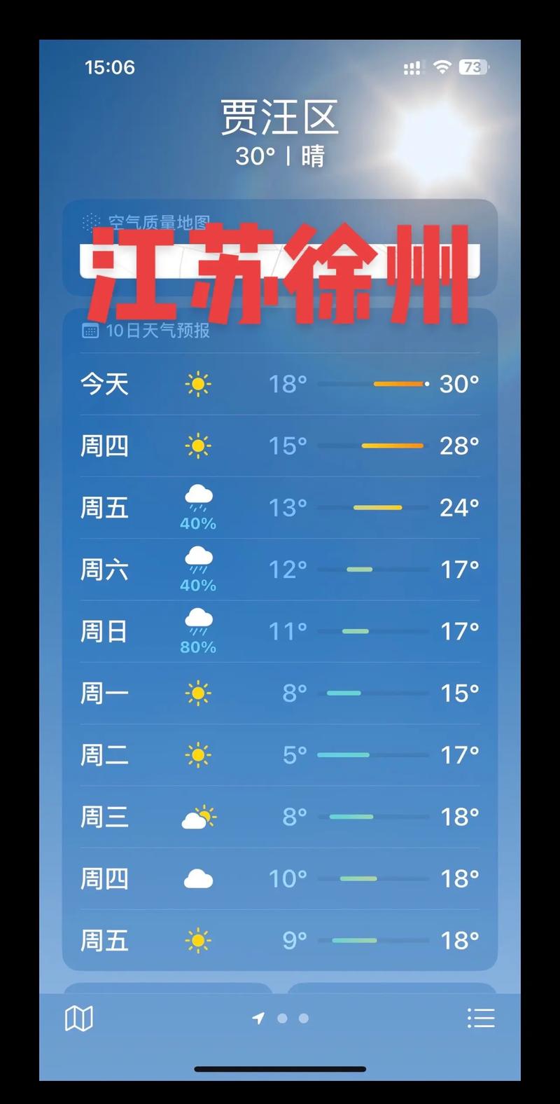 徐州天气预报十五天,15天徐州天气-第6张图片 徐州天气预报十五天,15天徐州天气-第6张图片
