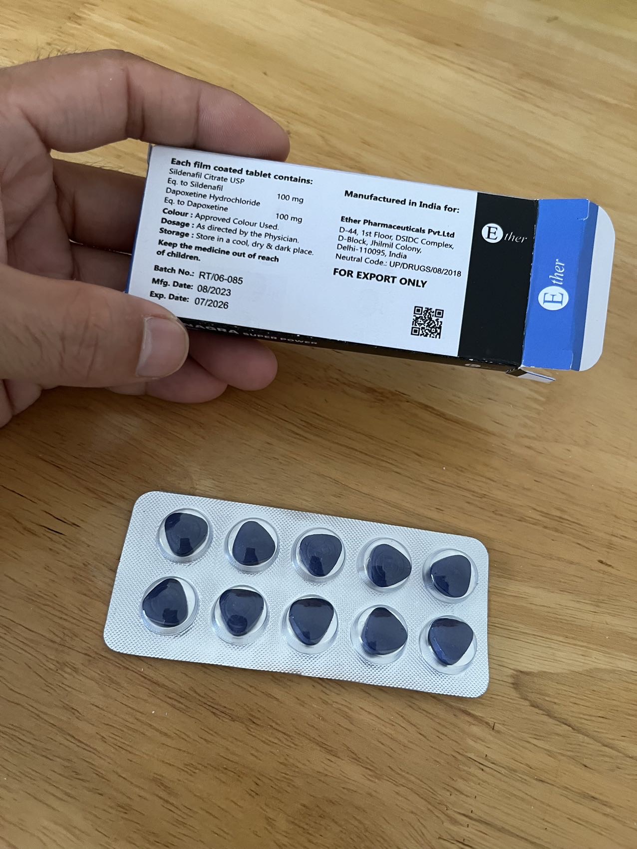 印度万艾可原装正品双效片哪里有卖/售价一览表：（约180元左右）印度万艾可蓝P双效多少钱一盒，国内购买印度万艾可双效片购买指南-第1张图片